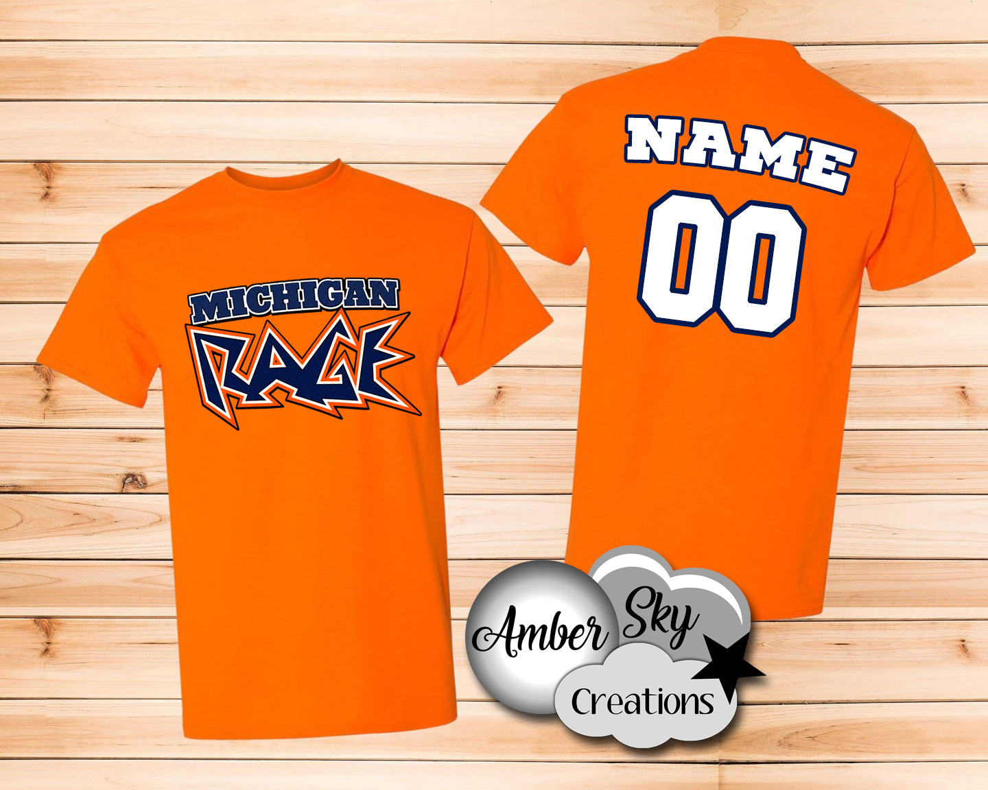 T-Shirt - Orange - Rage Design 2