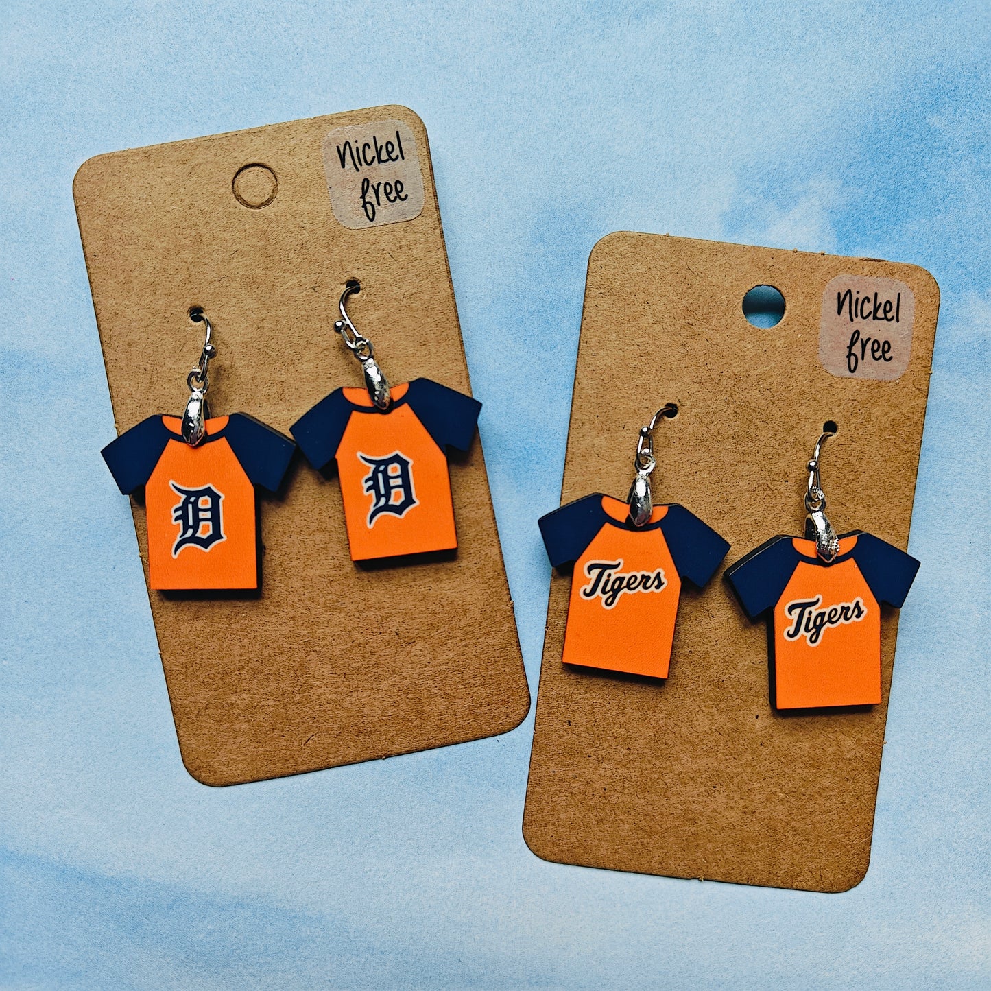 Jersey Shape earrings - Tigers