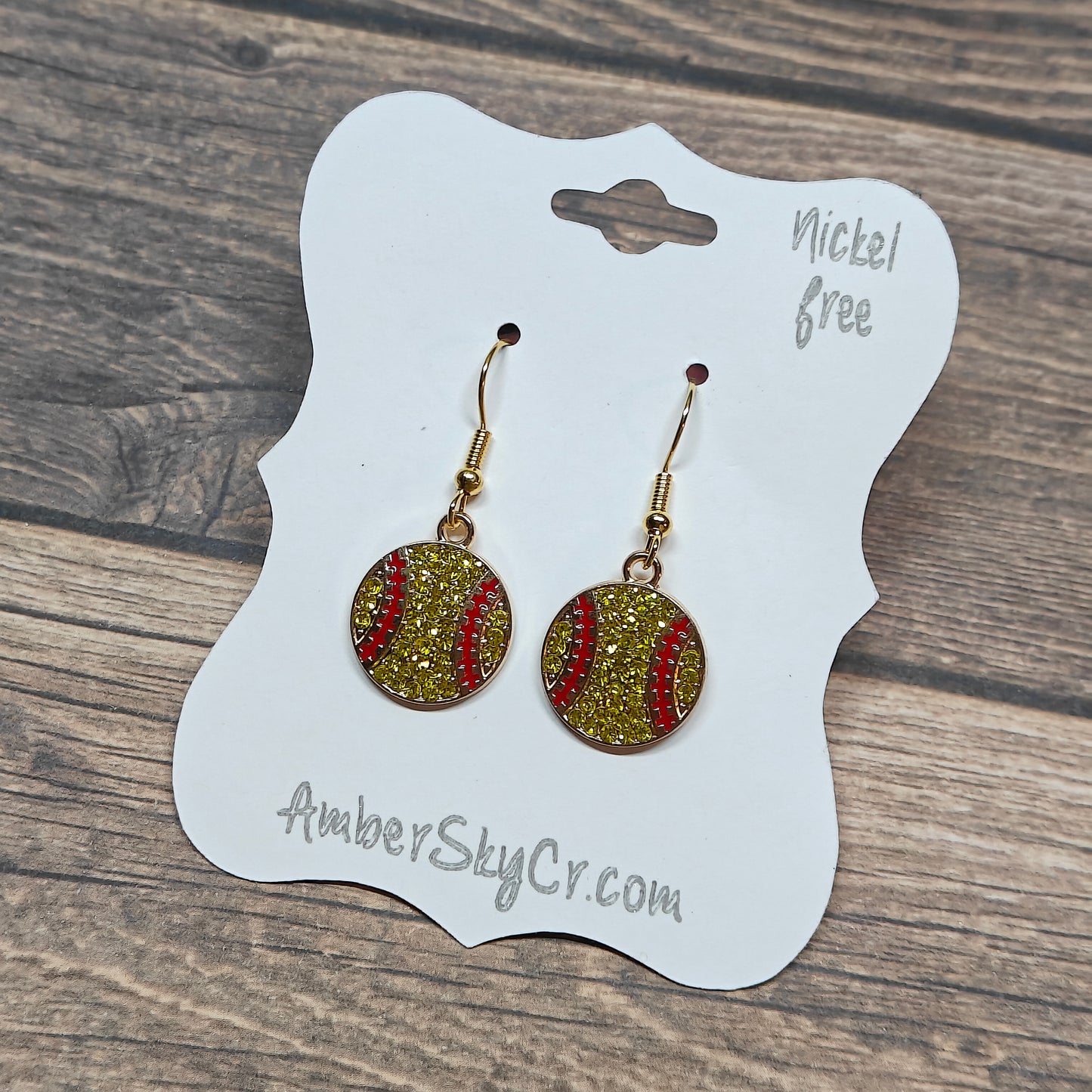 Earrings - Dangle - Softball