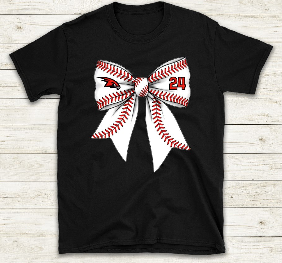 T-Shirt - Baseball Bow Custom Design