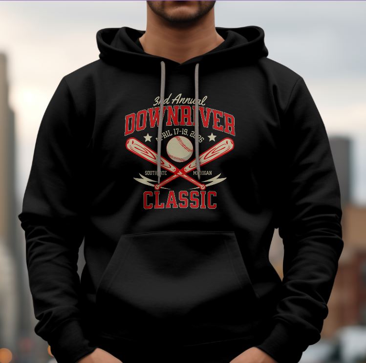 2026 Downriver Classic Hoodie - Order now for pickup at Tournament!!