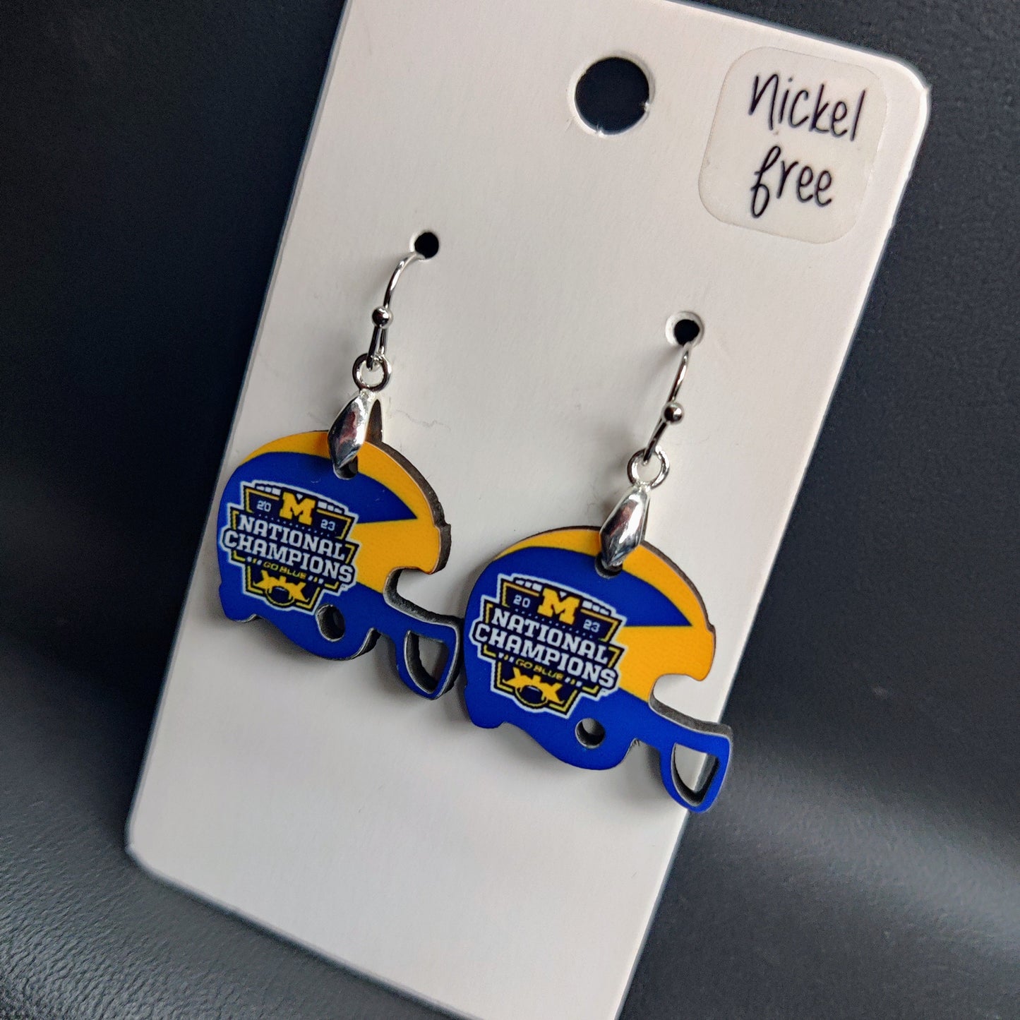 Helmet Earrings - Custom Order
