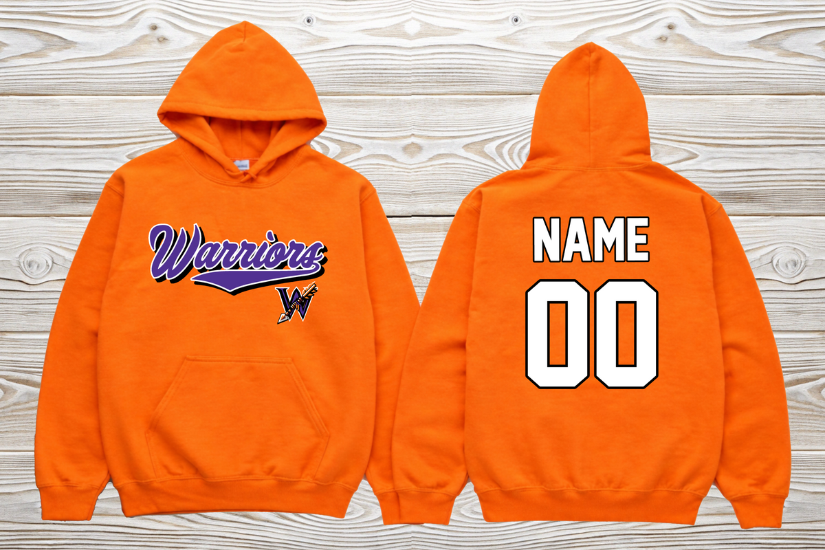 Warriors - Simple Word Design - Orange