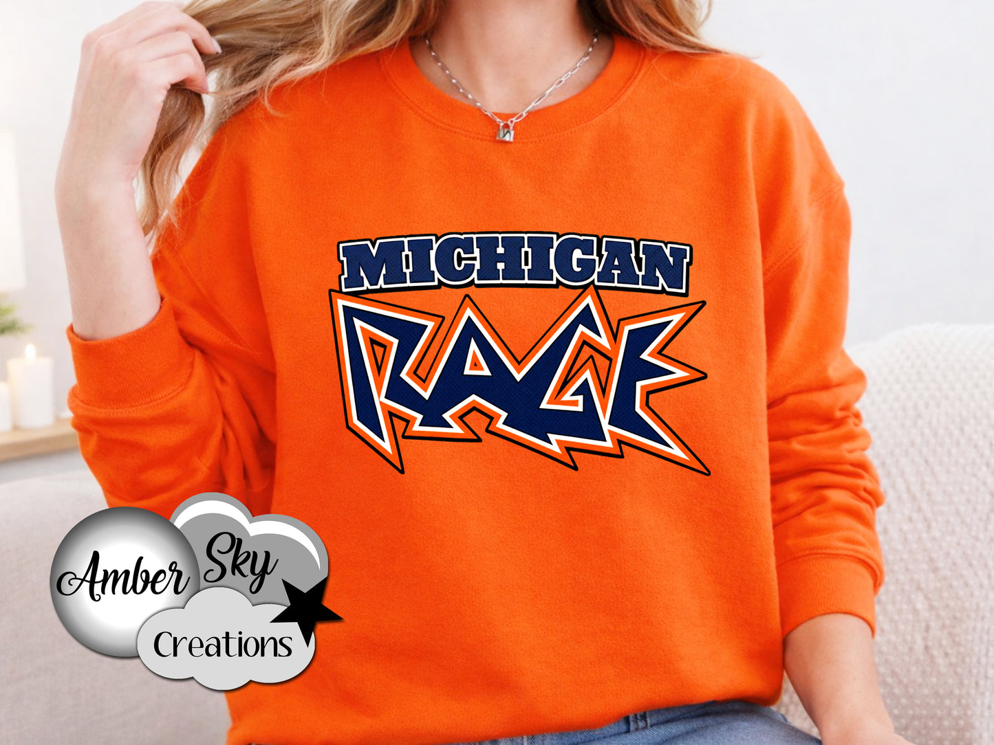 Crewneck - Orange - Rage Design 2