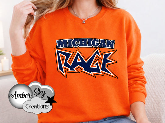 Crewneck - Orange - Rage Design 2