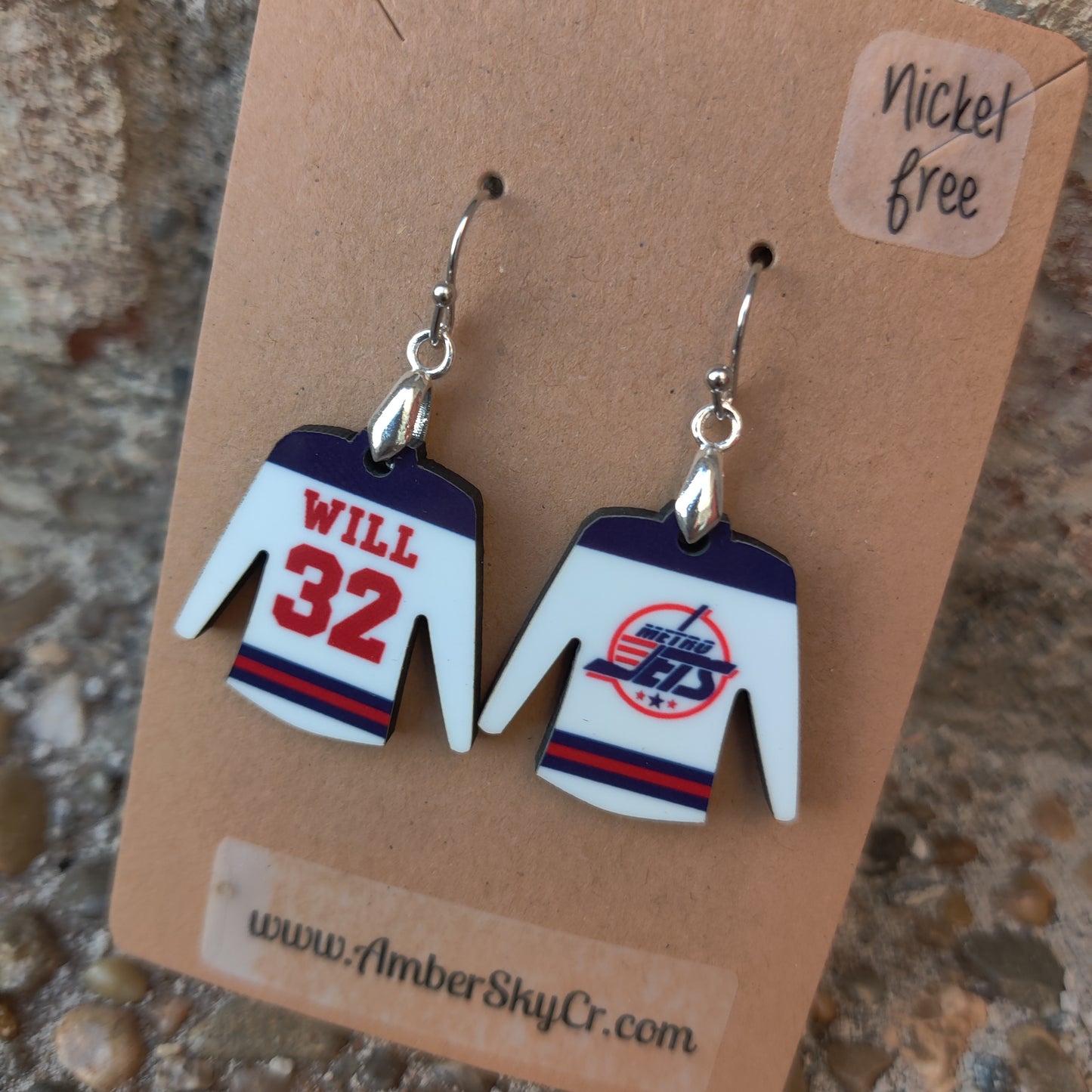 Jersey Earrings - Custom Order