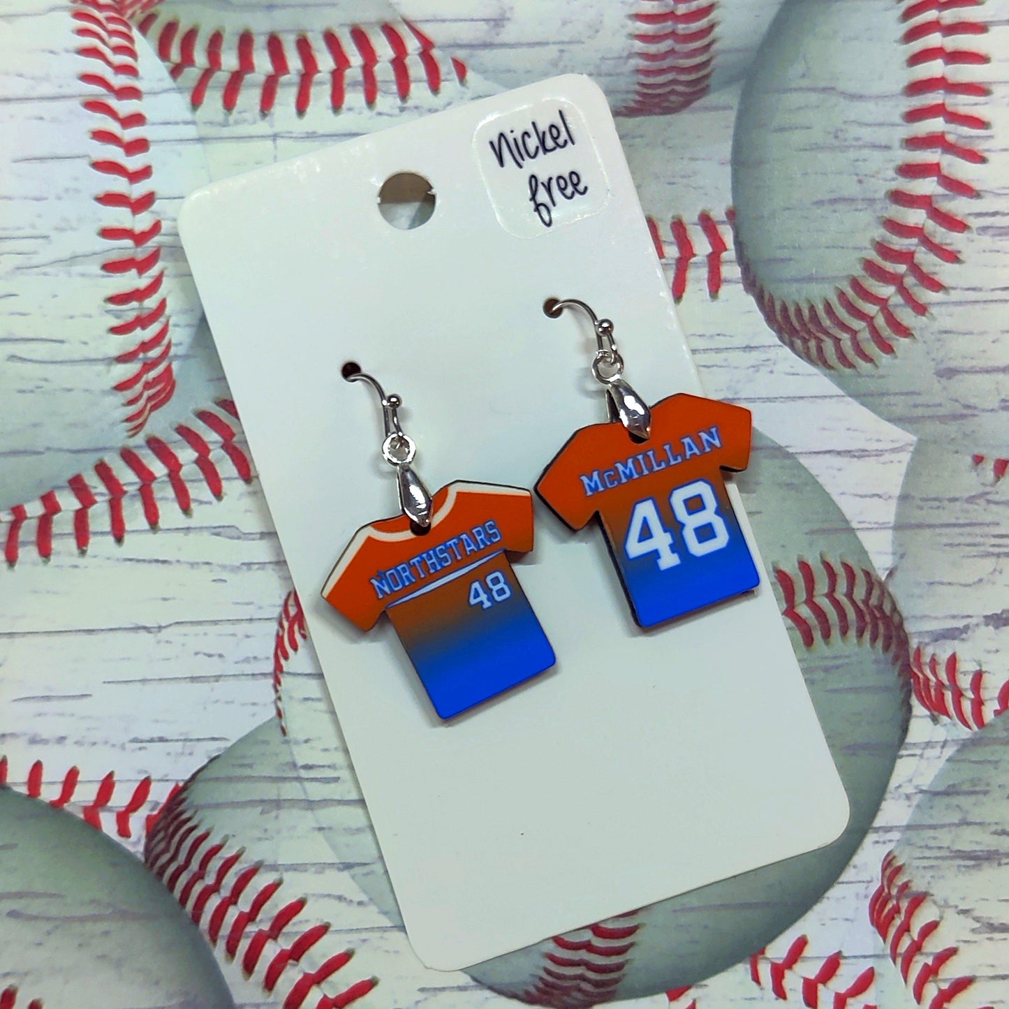 Jersey Earrings - Custom Order