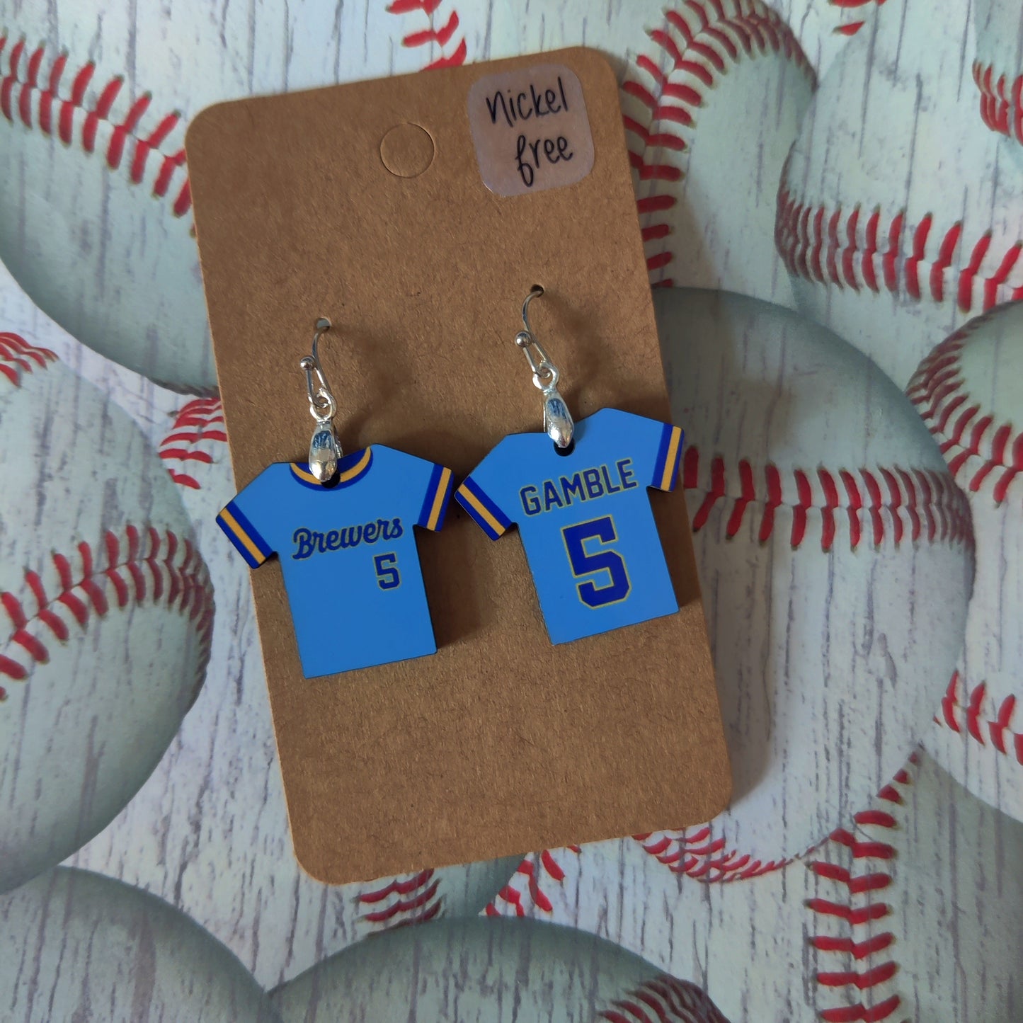Jersey Earrings - Custom Order