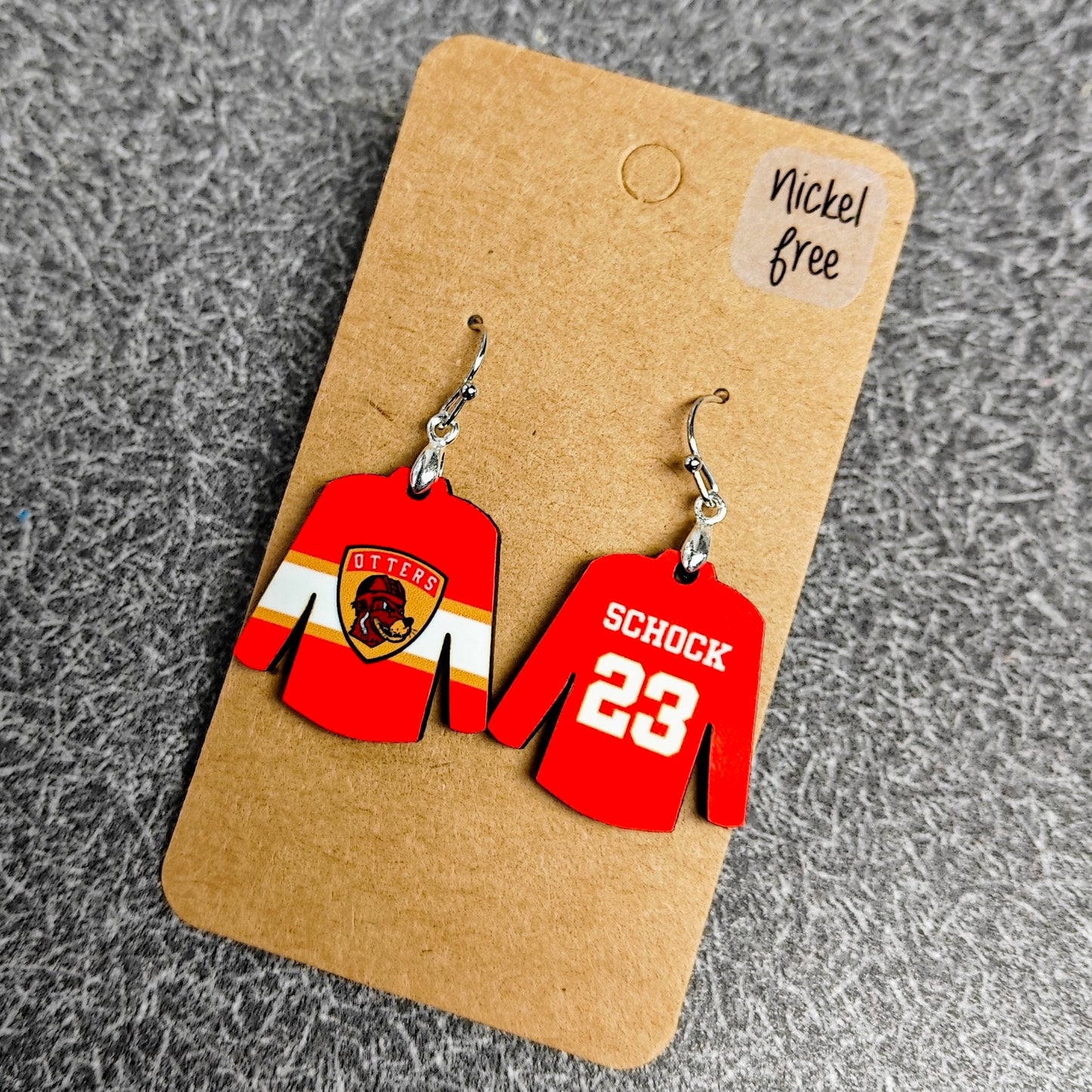 Jersey Earrings - Custom Order