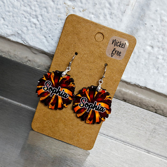 Cheer Pom Pom Earrings