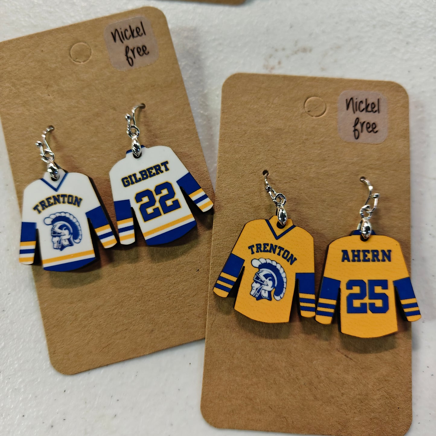 Jersey Earrings - Custom Order