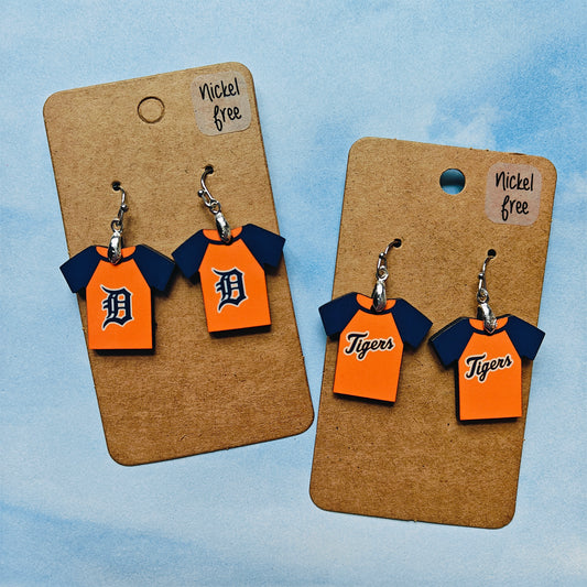 Jersey Shape earrings - Tigers