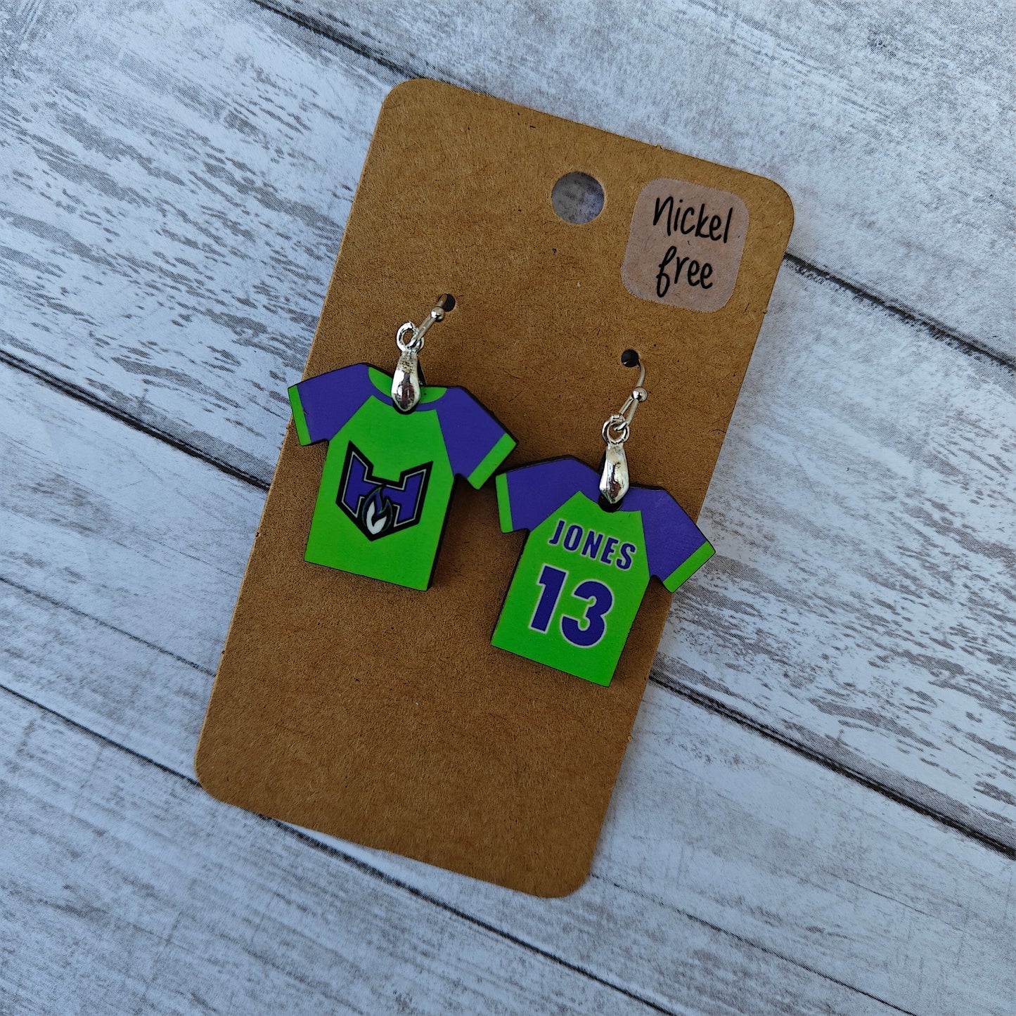 Jersey Earrings - Custom Order