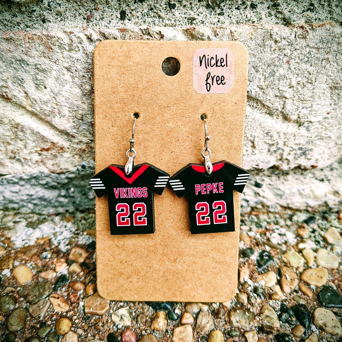 Vikings - Jersey Earrings 2025 Design - Custom Order