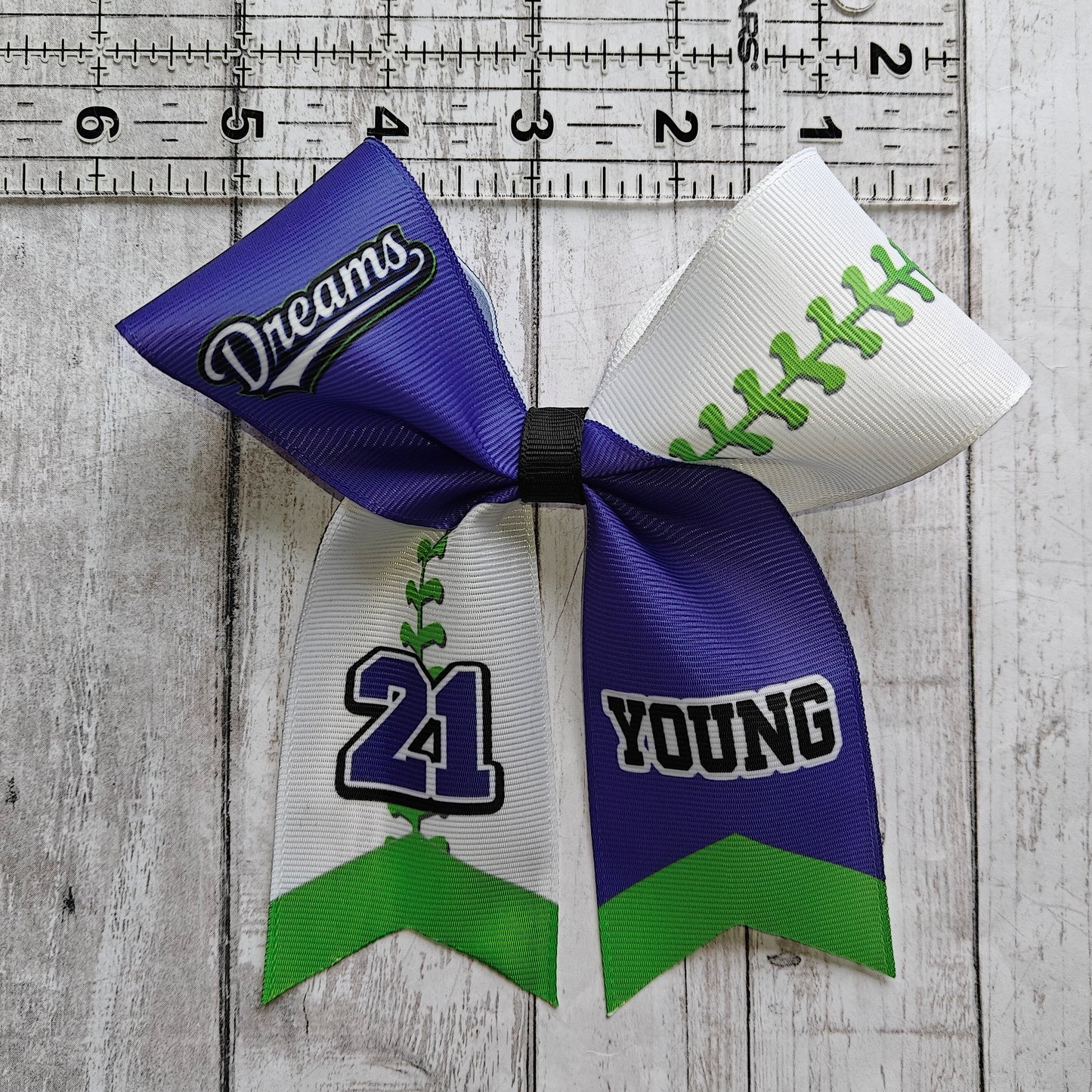 Ribbon Bow - Custom - 5" inch mini cheer bow style