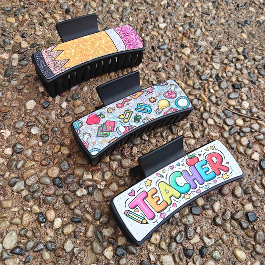 Hair Claw Clip - Teacher Designs