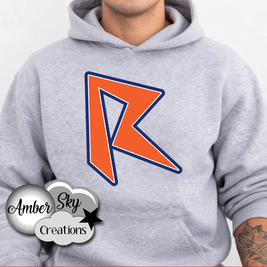 Hoodie -  Grey - Rage Design 3
