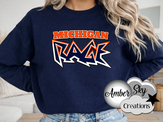 Crewneck - Navy - Rage Design 5