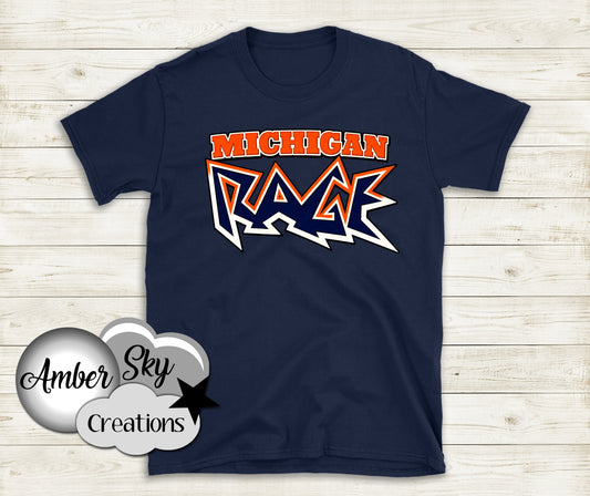 T-Shirt - Navy - Rage Design 5