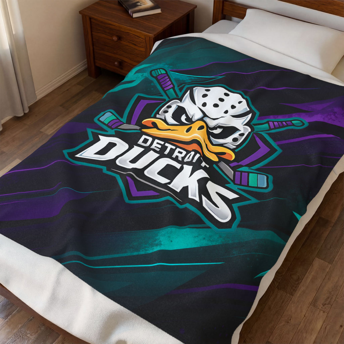 Detroit Ducks Plush Blanket
