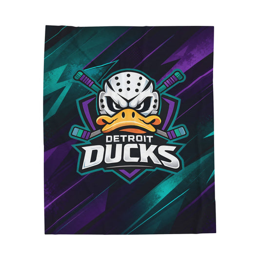 Detroit Ducks Plush Blanket