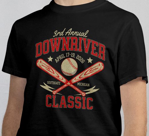 2026 Downriver Classic T-Shirt - Order by March 29th for pickup at Tournament!!