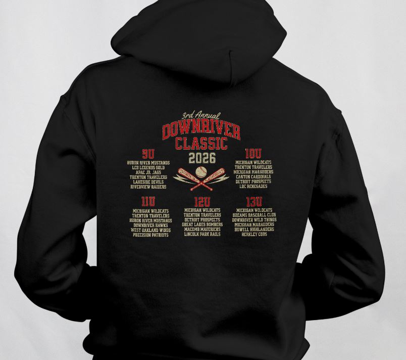 2026 Downriver Classic Hoodie - Order now for pickup at Tournament!!