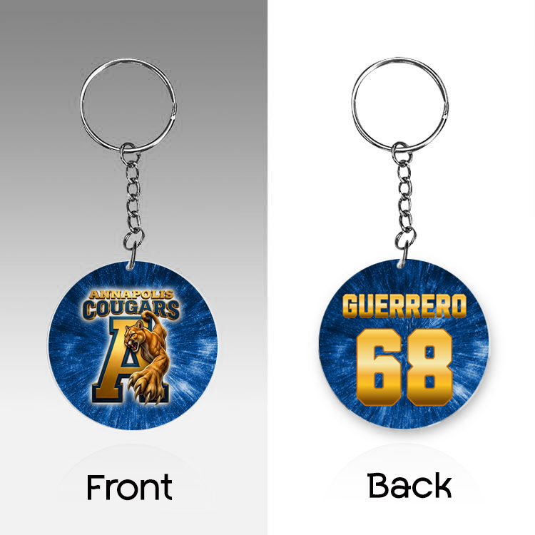 Cougars - 2" Round Keychain