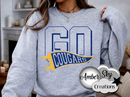 Crew Sweatshirt - GO Cougars Design
