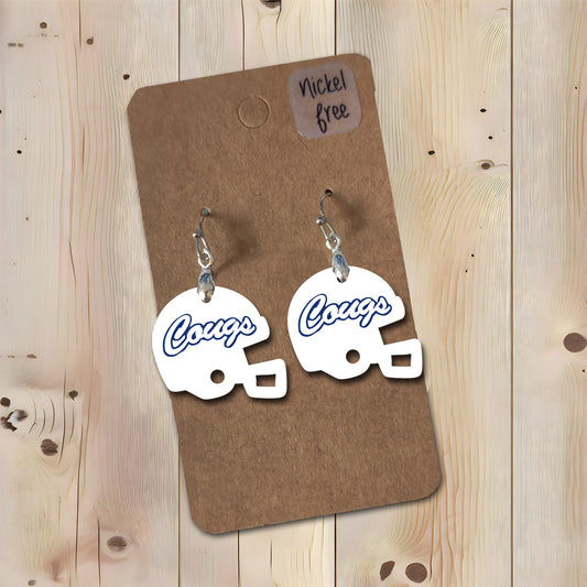 Helmet Earrings - Cougs