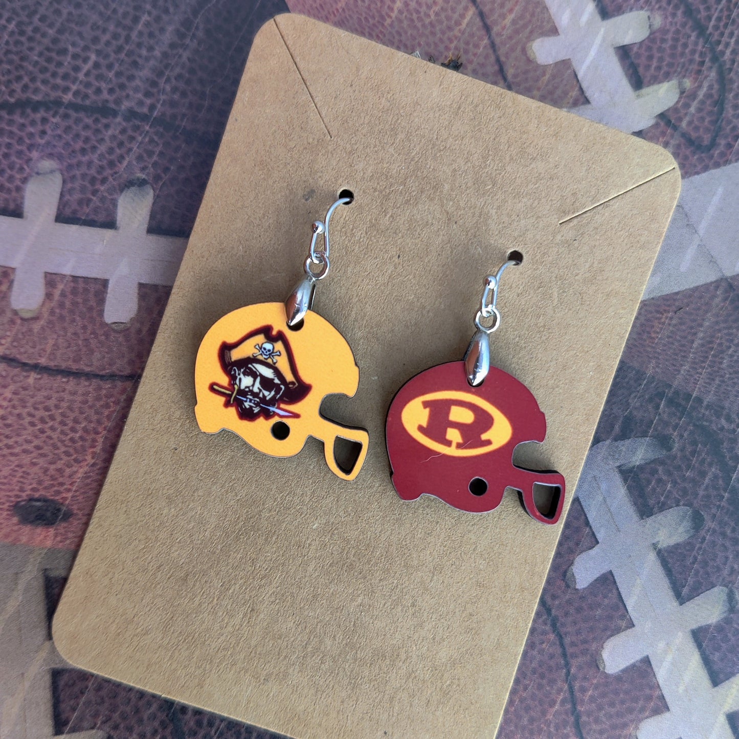 Helmet Earrings - Custom Order