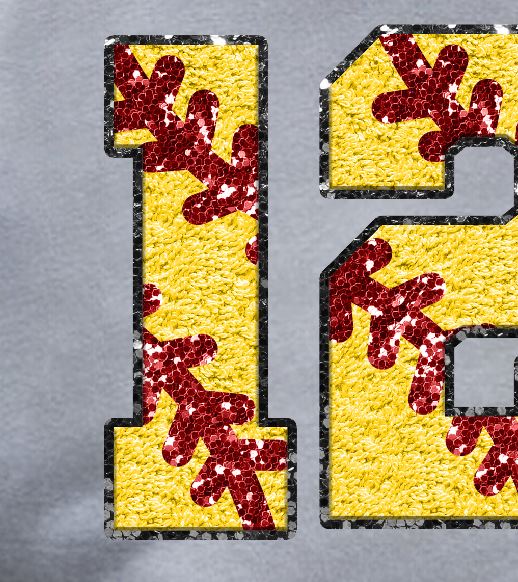 Warriors - Chenille Softball Design