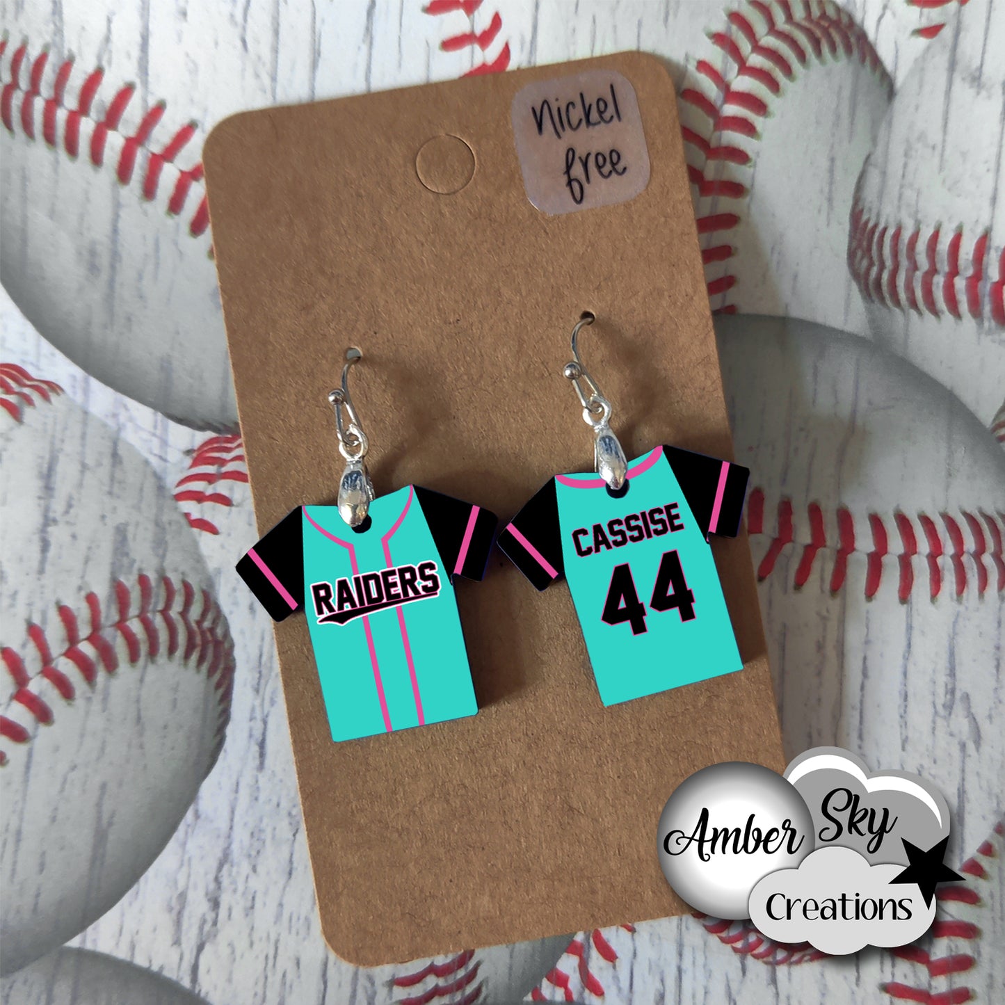 Raiders - Jersey Earrings