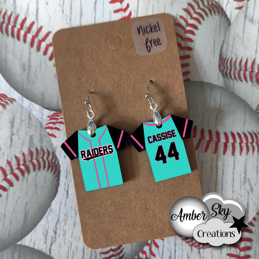 Raiders - Jersey Earrings