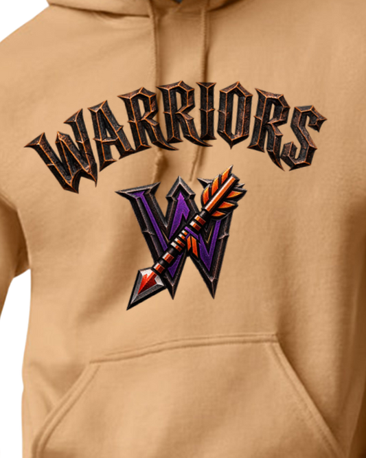 Warriors - Metal Design - Old Gold