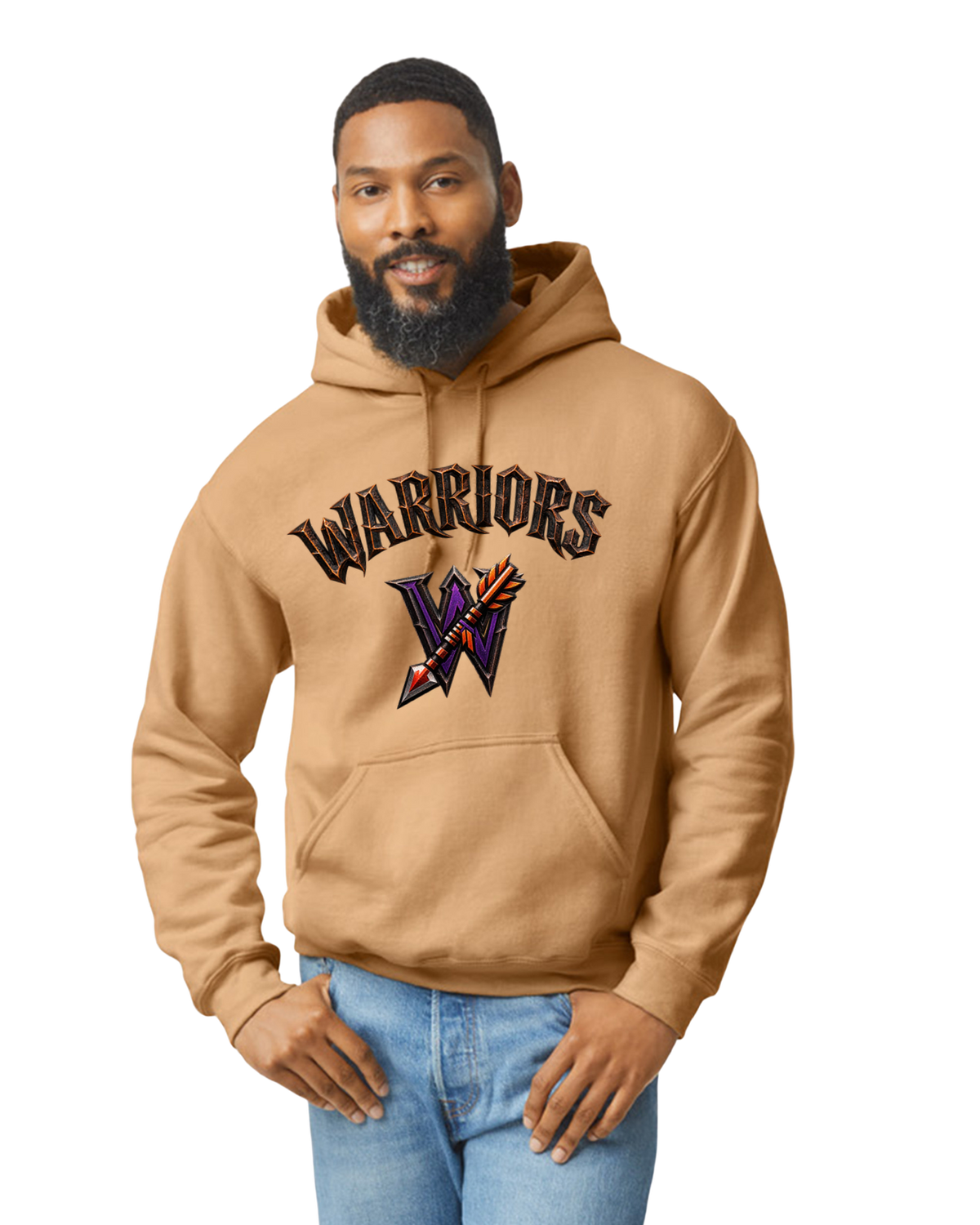 Warriors - Metal Design - Old Gold