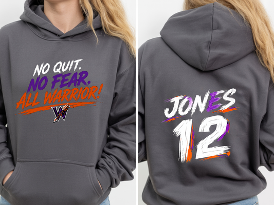 Warriors - No Quit Design - Grey
