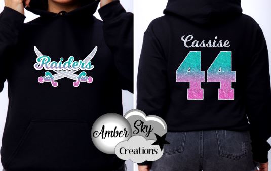 Hoodie - Sparkle Riverview Raiders 8U