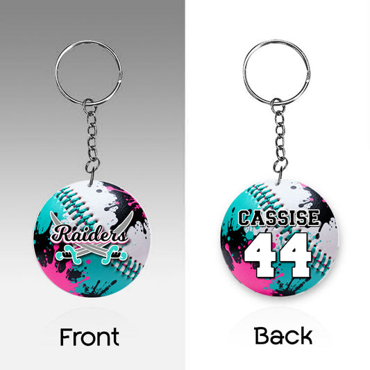 Raiders - 2" Round Keychain