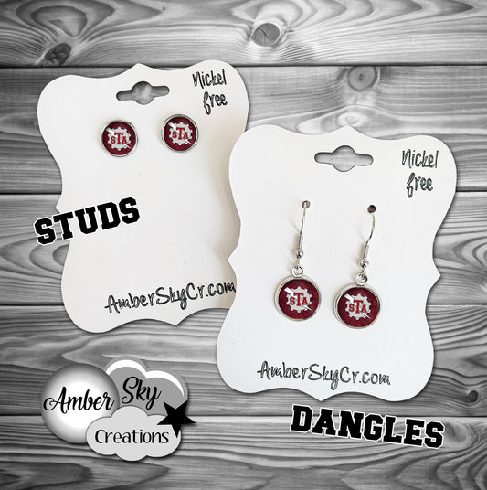 Earrings - STA Robotics Logo
