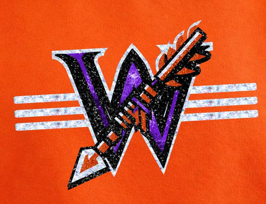 Warriors - Sparkle Logo - Orange