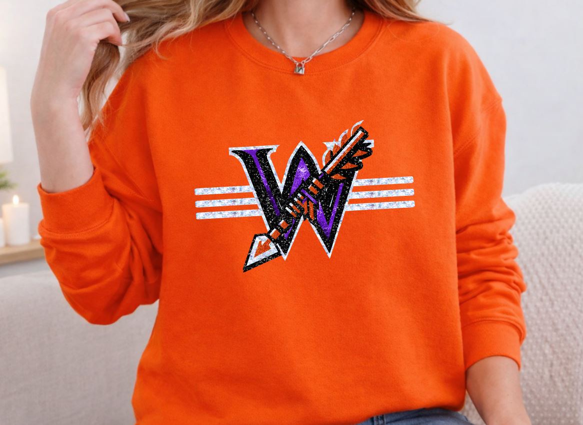 Warriors - Sparkle Logo - Orange