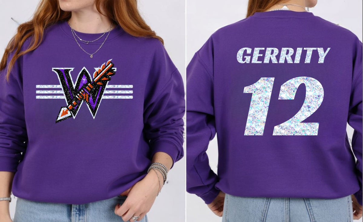 Warriors - Sparkle Logo - Purple