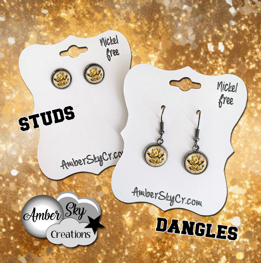 Earrings - Johnson Logo